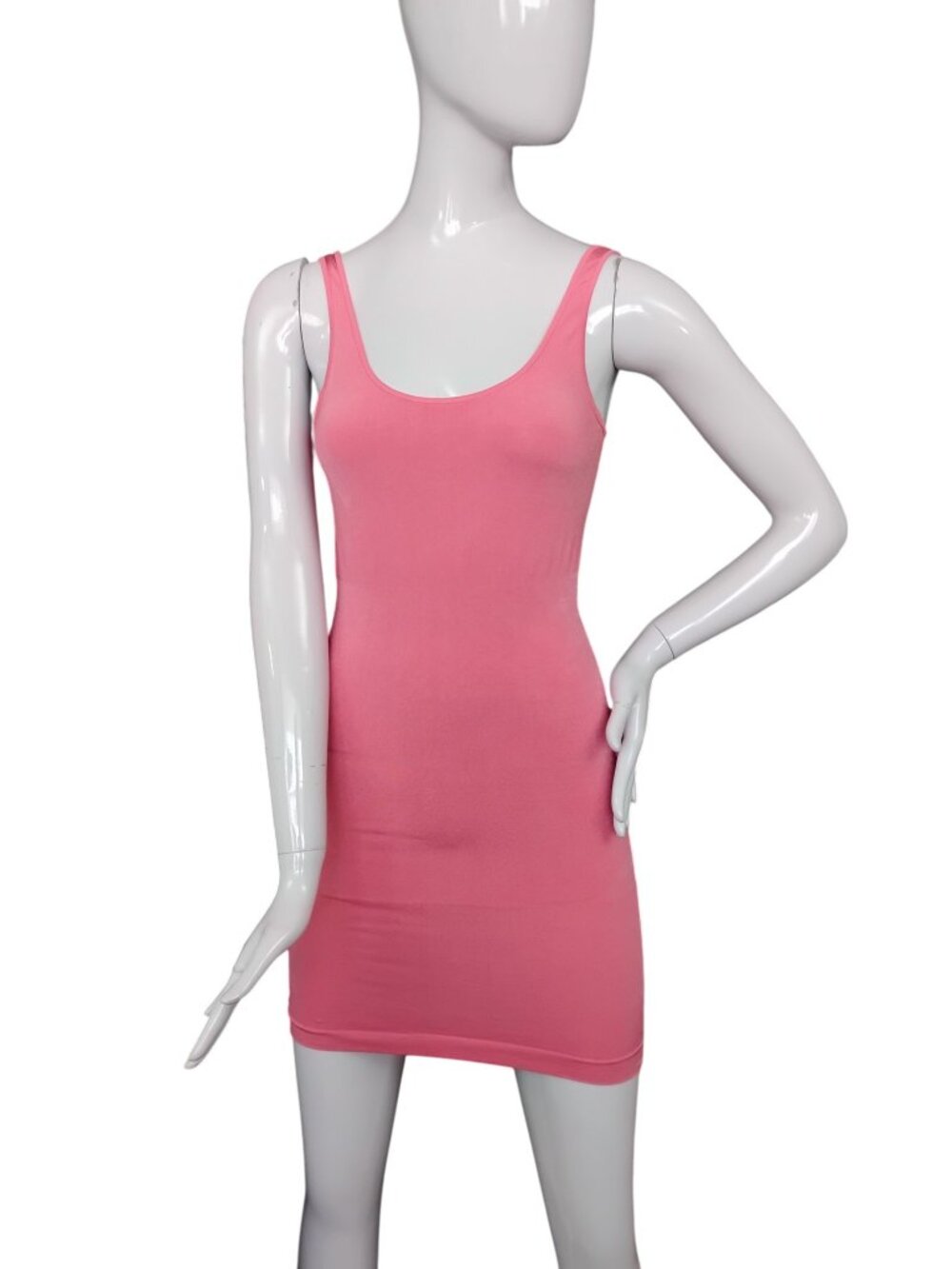 Compression Tank Cami Shapewear Seamless Bodycon Slip Size Small Pink